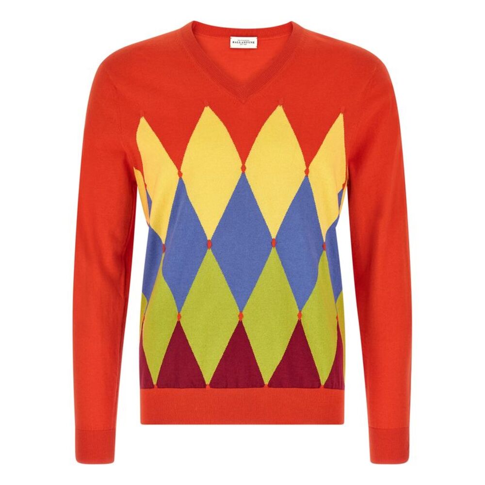 Ballantyne Multicolor Cotton Men's Cardigan